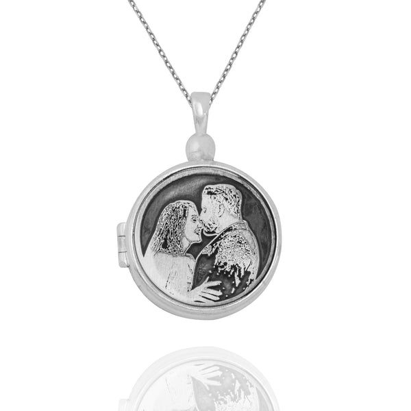 Photo Engraved Urn Pendant