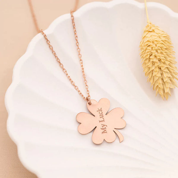 Clover Fingerprint Necklace