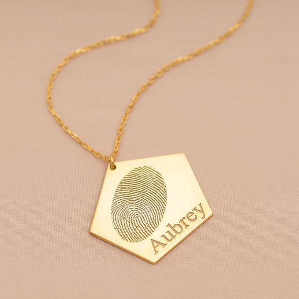 Shaped Fingerprint Necklace