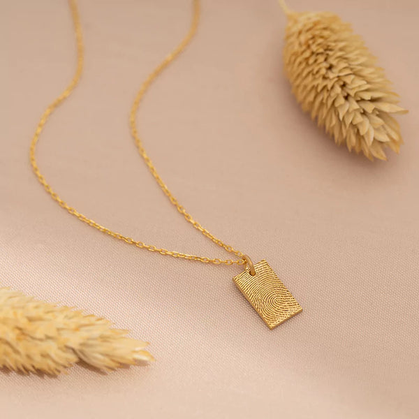 Tag Fingerprint Necklace